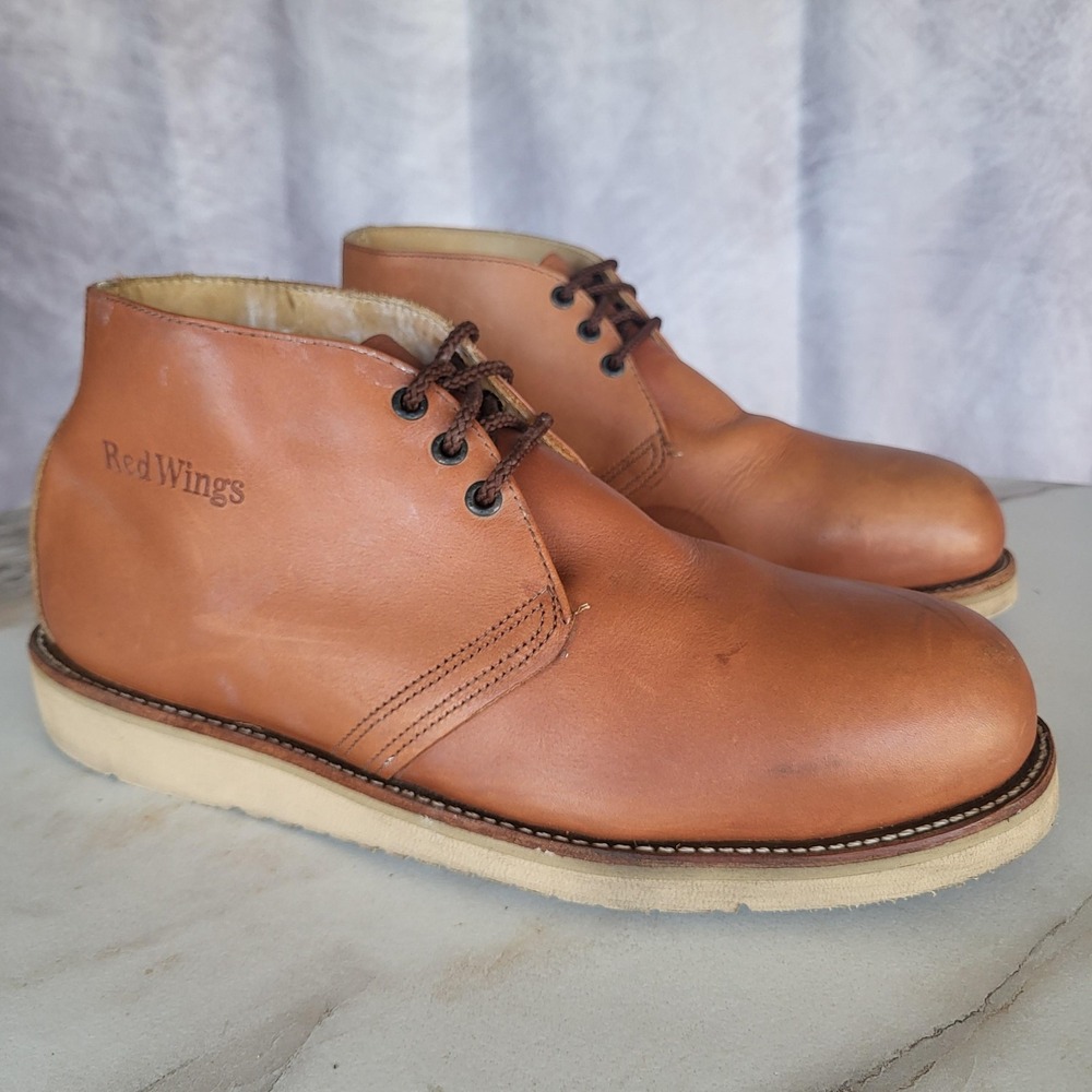Red Wing 2595 Steel Toe EH Chukka Boots Mens Size 11 EE Brown Leather Work USA